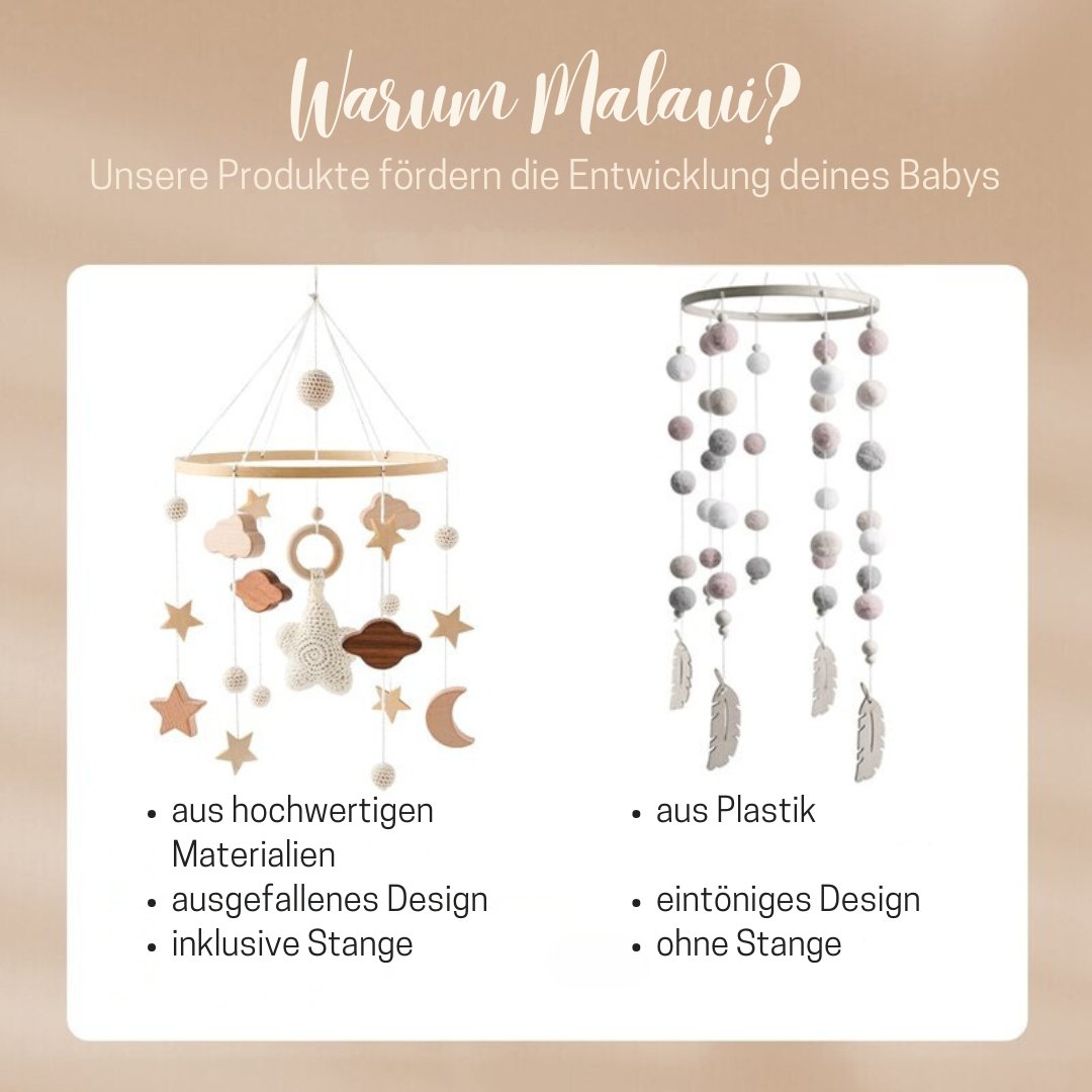 Mobile (inkl. Stange) - Malaui - Hochwertiges Spielzeug und Zubehör für Babys und Kinder