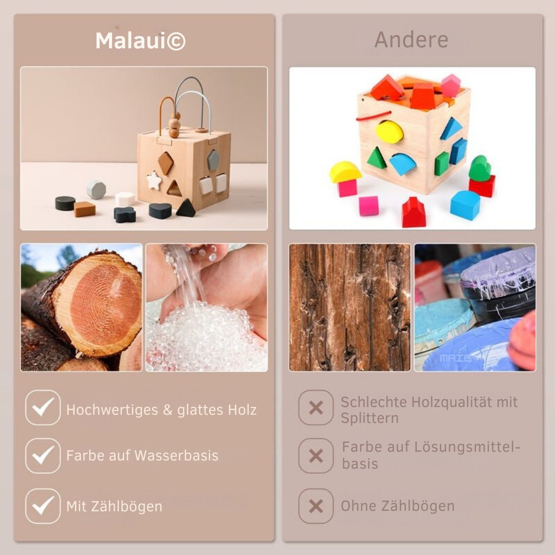 Motorikwürfel - Malaui - Hochwertiges Spielzeug und Zubehör für Babys und Kinder
