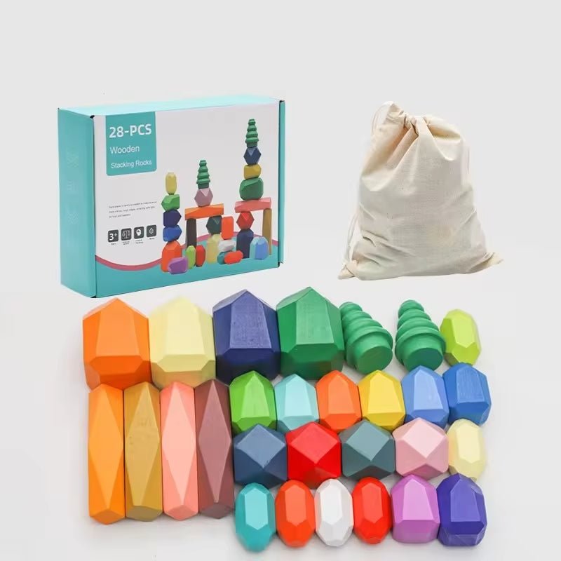 Stapelsteine aus Holz - Malaui - Hochwertiges Spielzeug und Zubehör für Babys und Kinder