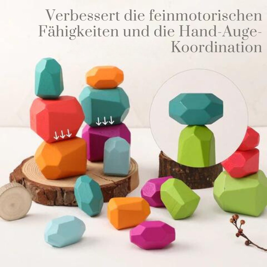 Stapelsteine aus Holz - Malaui - Hochwertiges Spielzeug und Zubehör für Babys und Kinder