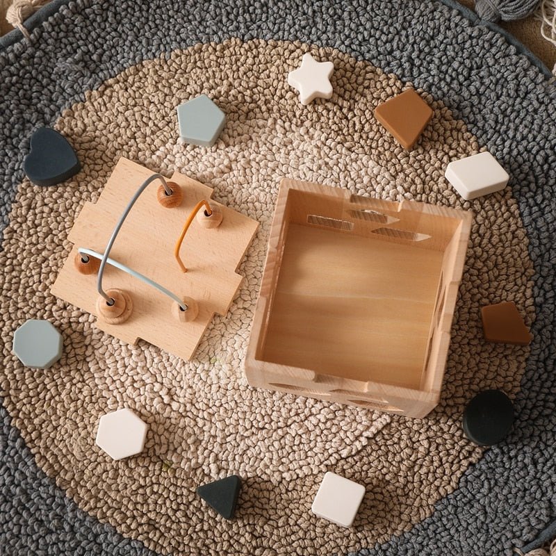 Montessori Holzkiste 2 - Babyspielzeug - Malaui