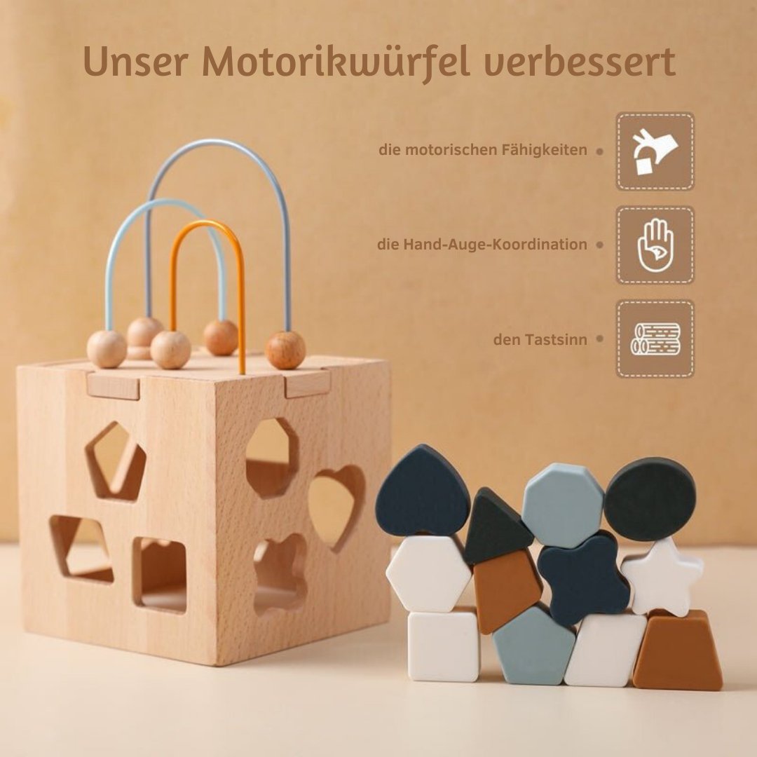 Motorikwürfel - Malaui - Hochwertiges Spielzeug und Zubehör für Babys und Kinder